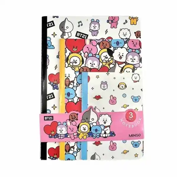 Set Libreta 28 Hojas Miniso