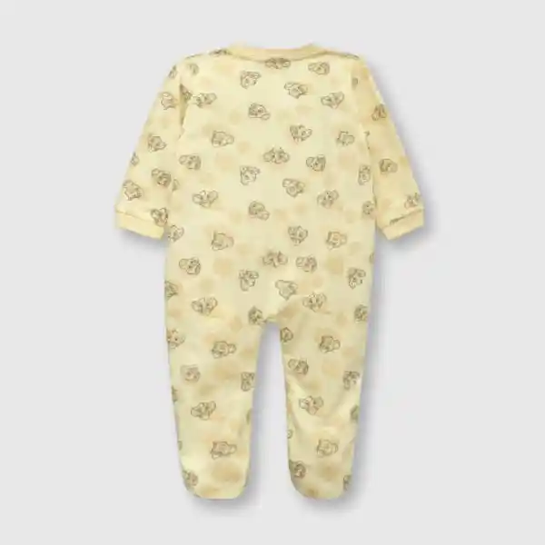 Pijama Entero Simba de Bebé Niño Vainilla Talla 9/12M Colloky