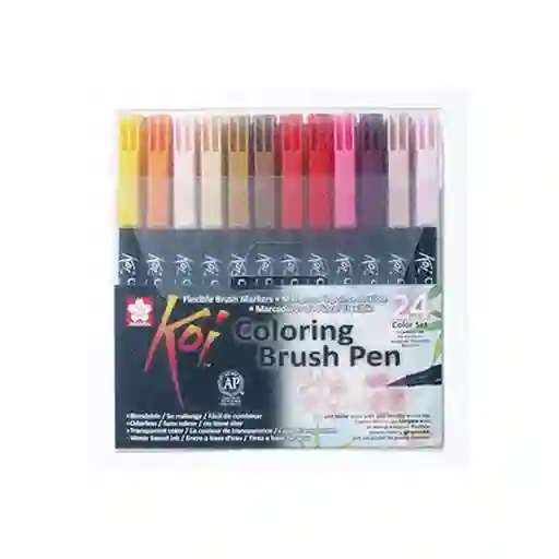 Sakura Set de Marcadores Brush Pen 24 Colores