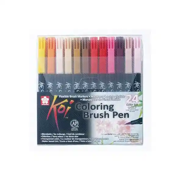Sakura Set de Marcadores Brush Pen 24 Colores