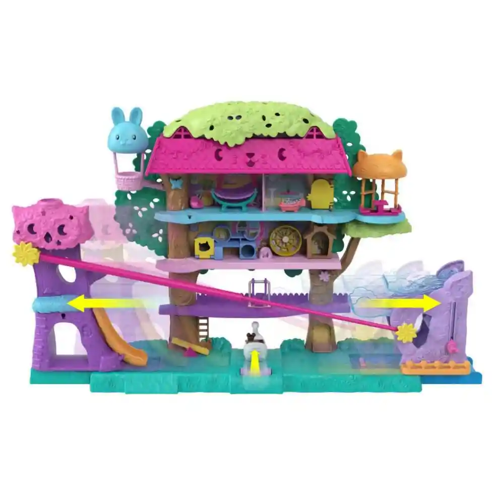 Polly Pocket Juguete Didáctico Pollyville Casa de Aventuras