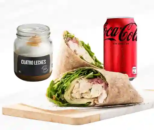 Wrap, Acompañamiento Y Bebida 