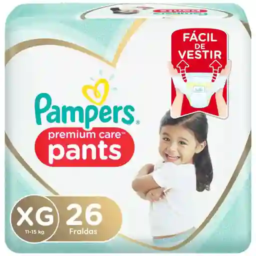 Pampers pañales Pants Premium Care ETAPA 4 - XG 26Und