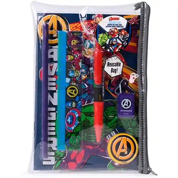 Set Escritorio Marvel Avengers Burst Stationery