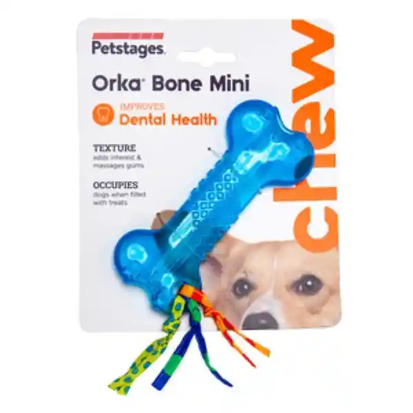 Petstages Orka Juguete Masticable Diseño Mini Hueso Plano Perro