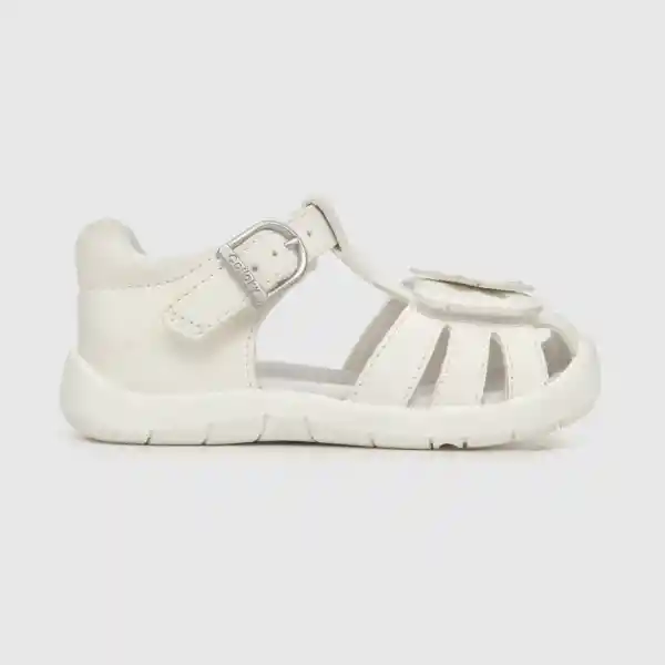 Doble Ajuste Sandálias de Niña Blanco/White Talla 25 Colloky