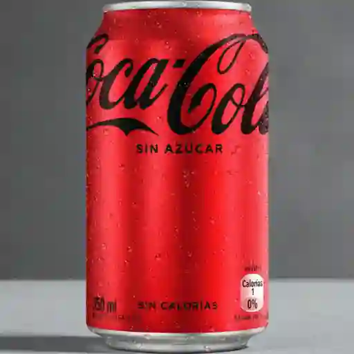 Coca-cola sabor sin azúcar lata 350 ml