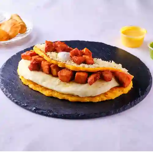 Cachapa con Cerdo Frito