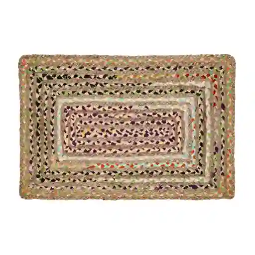 Felpudo de Yute y Algodón 75 x 45 cm Casaideas