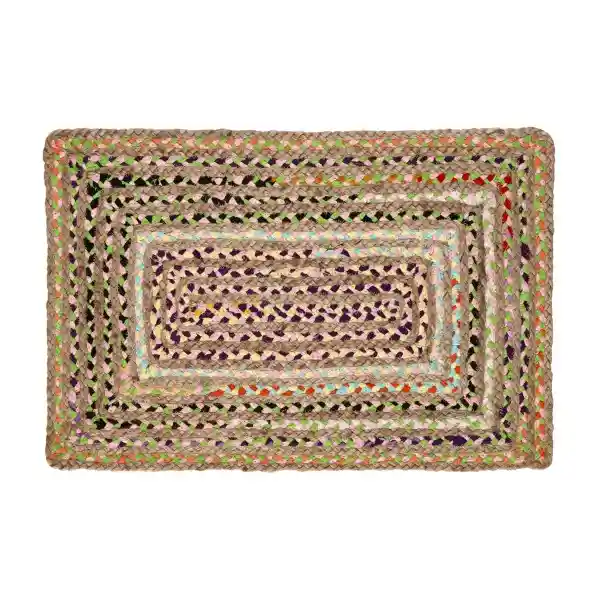 Felpudo de Yute y Algodón 75 x 45 cm Casaideas