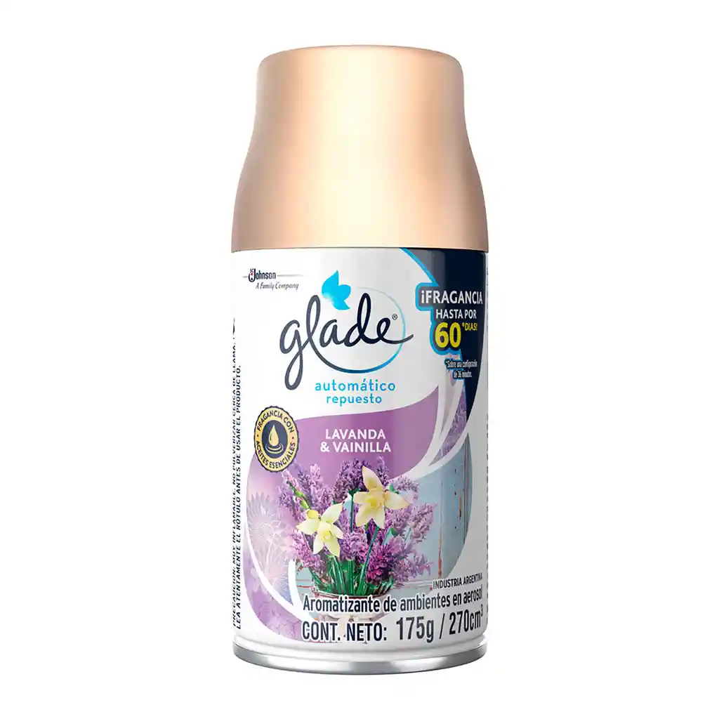Glade Desodorante Ambiental Autom Rec Lavanda Vainilla