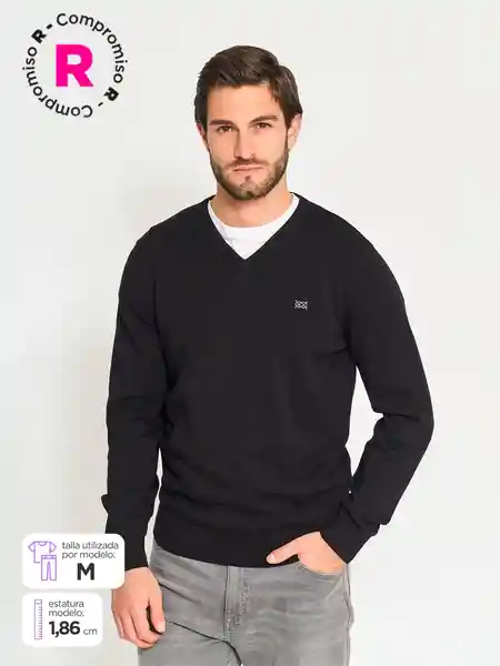 Regatta Suéter RSW VN Básico TT Negro Talla L