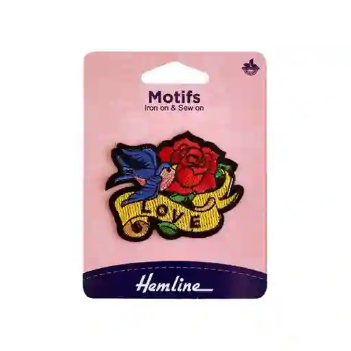 Motifs Parche Ironon Love Tattoo 6.3 x 5 cm