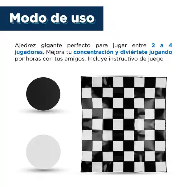 Miniso Set de Ajedres Blanco y Negro