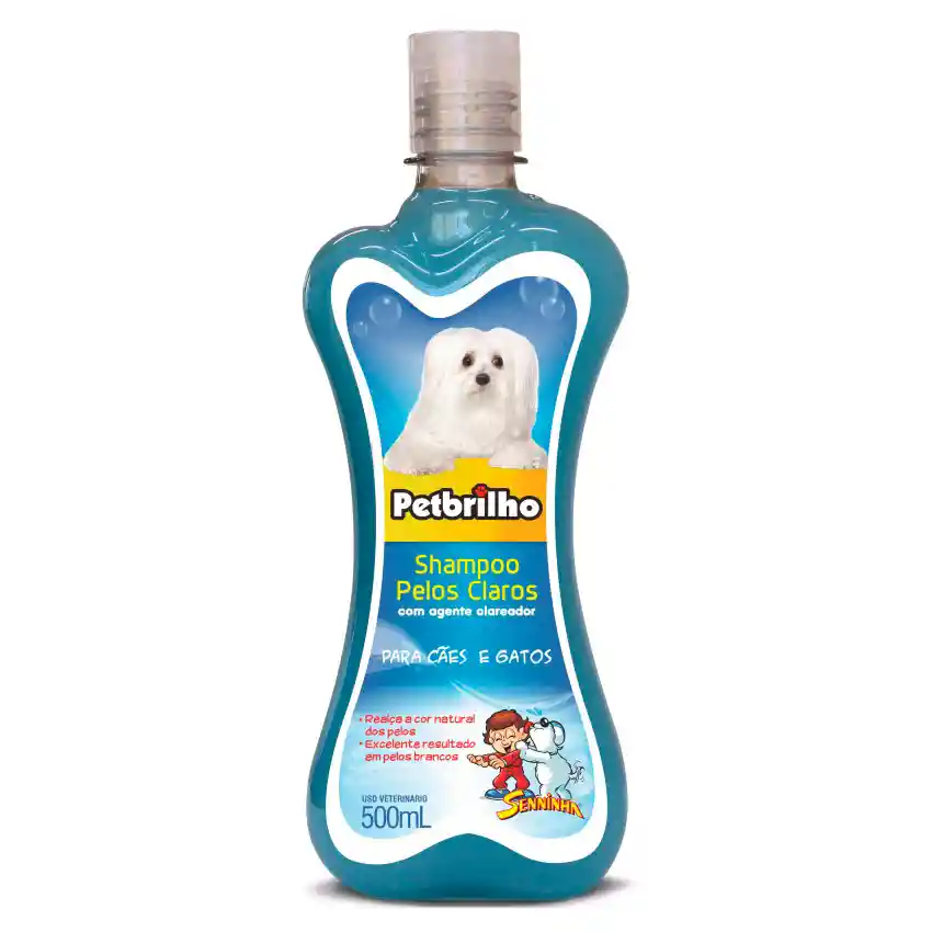 Pet Brillo Shampoo Para Perro Pelos Blancos