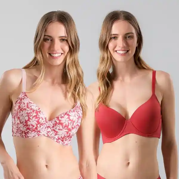 Pack Sostén Perfect Cover Ginger Talla 36B Flores