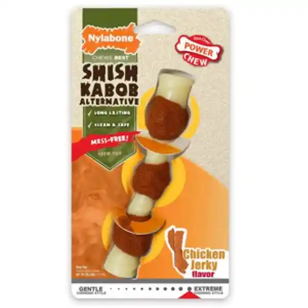 Nylabone Juguete Power Chew Masticable Brocheta de Pollo