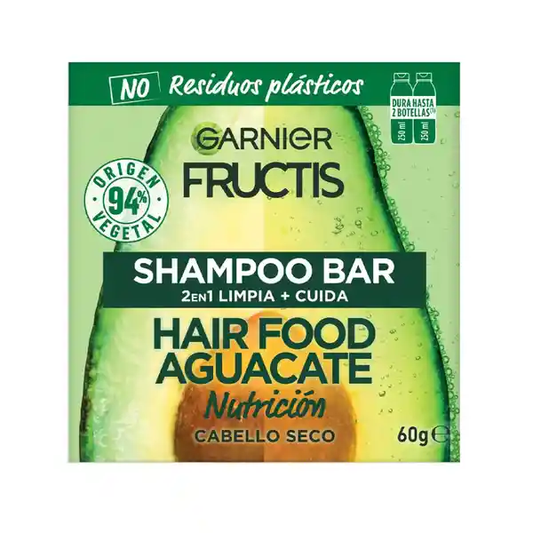 Fructis Shampoo en Barra Hair Food Aguacate 