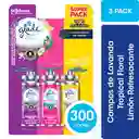 Aromatizante de Ambientes Glade Toque Repuesto Pack 9 g x 3 Und