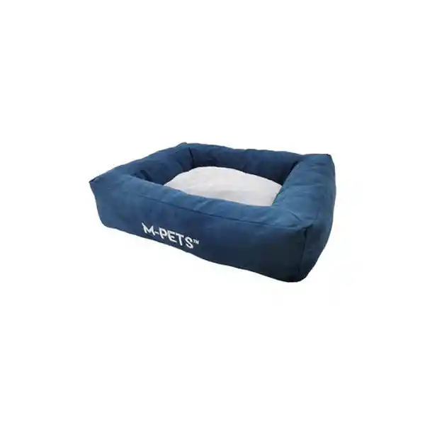 Mpets Cama Para Mascota Earth Eco Basket Azul Con Gris Small