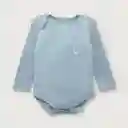 Body de Bebé Niño Celeste Talla 6M Opaline