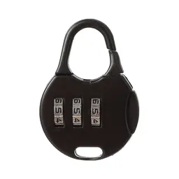 Miniso Candado Mini Redondo Negro