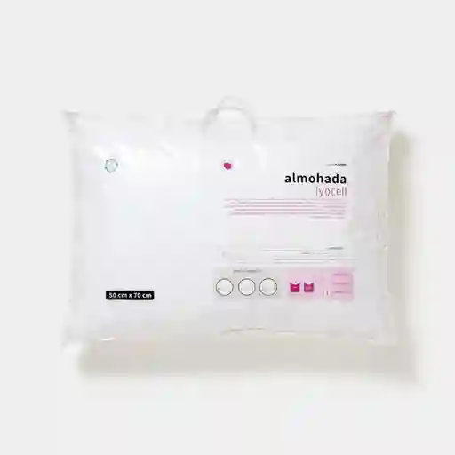 Almohada Lyocell Color Blanco 70 x 50 cm