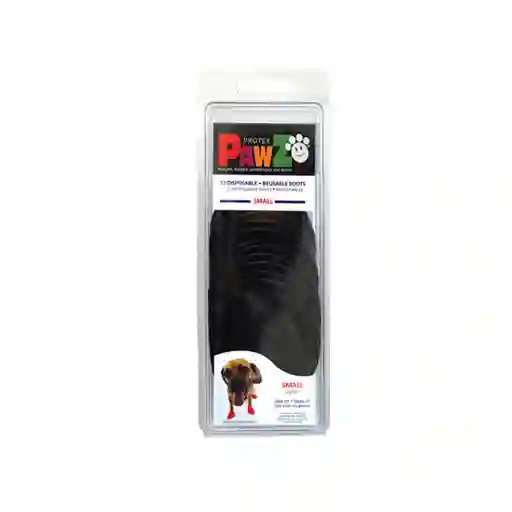 Pawz Botas Para Perro de Goma Negro XS