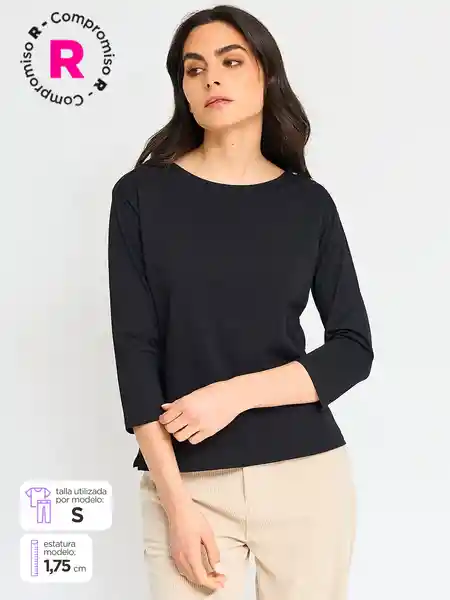 Regatta Camisa Manga 3/4 Torta Sol-B Ess Negro Talla L S25