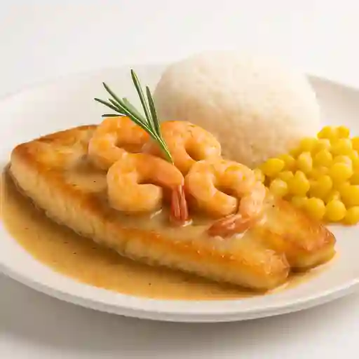 Filete en Salsa de Camarones