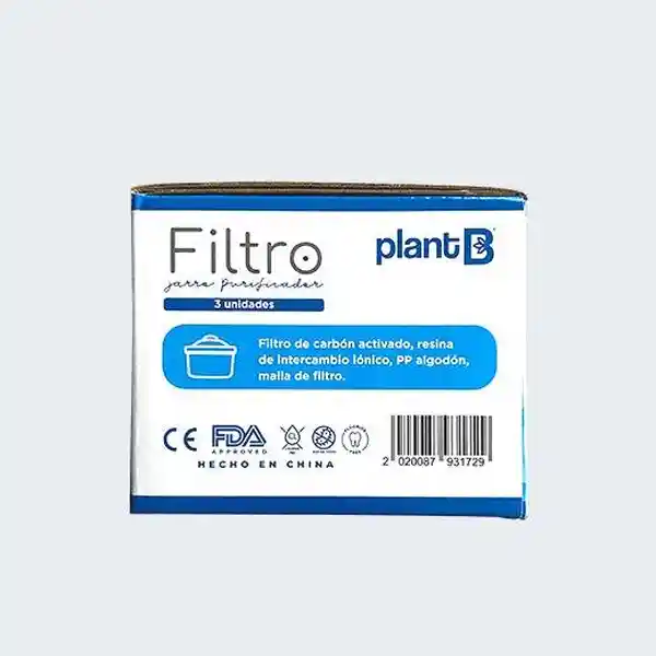 Plant B Filtro Para Jarro Purificador de Agua