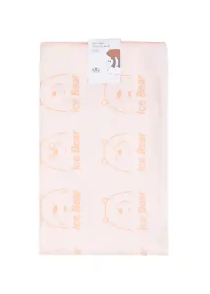 Toalla de Baño Ice Bears Naranja Rosa We Bare Bears Miniso