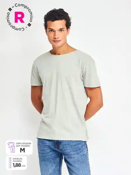 Polera Manga Corta Casper Verde XL SS25