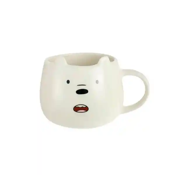 Miniso Taza we Bare Bears Polar Cerámica Blanco