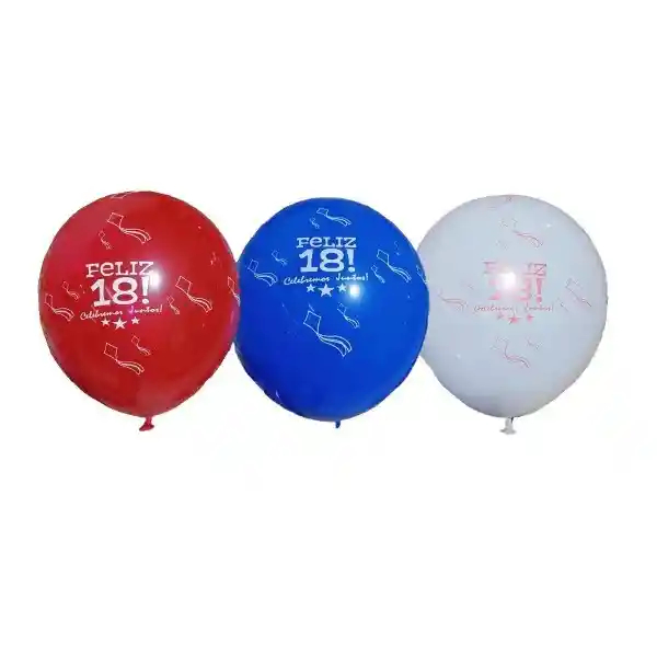 Globo Látex Feliz 18
