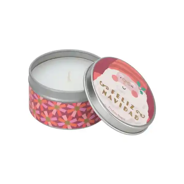 Vela de Navidad Frutos Rojos 6.5 x 4 cm Casaideas