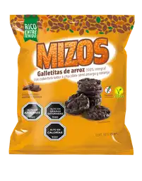 Mizos Galleta Arroz Chocolate Naranja 25 g