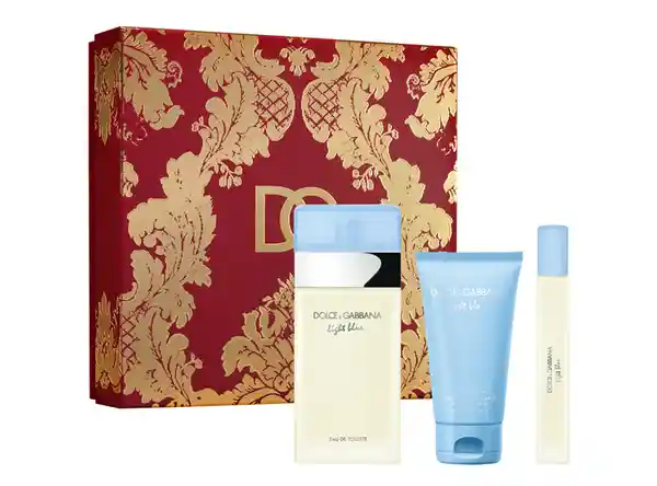 Dolce & Gabbana Set Light Blue + Loción Corporal + Perfumero