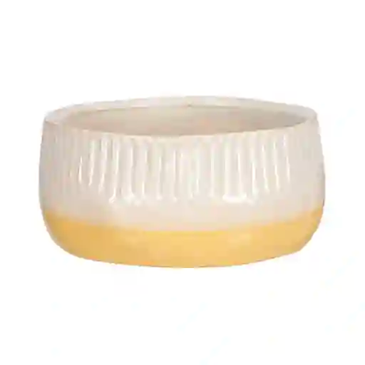 Maceta de Cerámica Con Textura 19.8 x 8.7 cm Casaideas