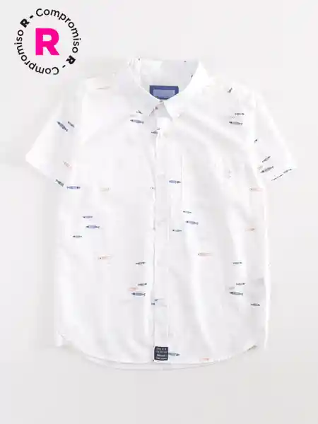 Harvest Camisa Manga Corta Mini Crudo Blanco 8 V26
