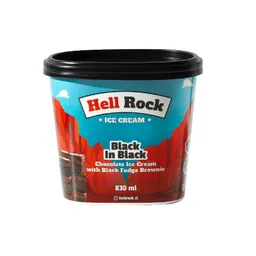 Hell Rock Helado Chocolate Intenso Con Trozos de Fudge