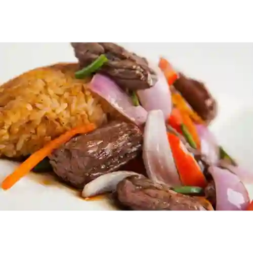 Tacu Tacu con Lomo Saltado