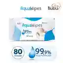 Bubu Toalla Húmedas 99.9% de Agua Aqua Wipes