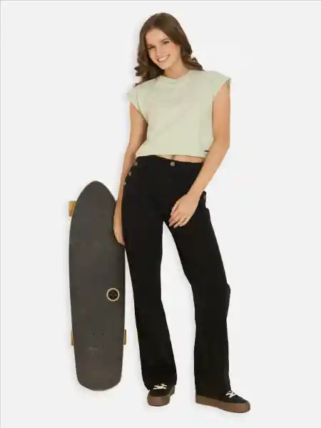 Maui Polera Manga Corta Verde Talla L 5P589-WV