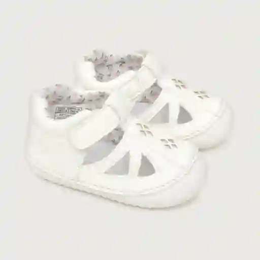 Sandalias de Bebé Niña Blanco Talla 19 Opaline