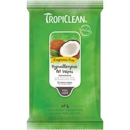 Tropiclean Toallas Húmedas Hipoalergénicas