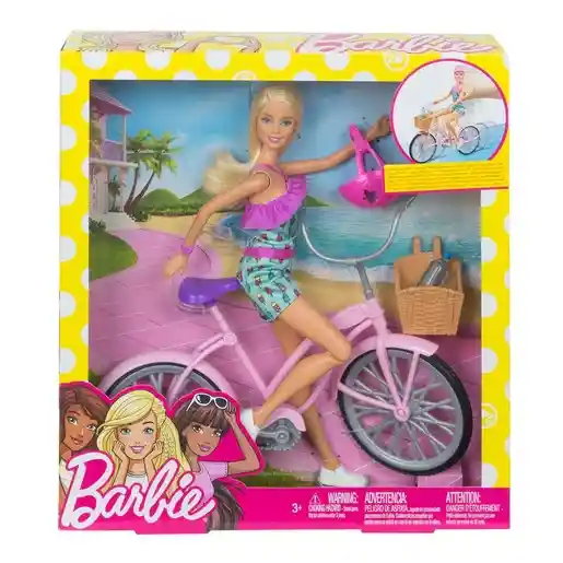 Barbie Mu?Eca Paseo En Bicicleta.