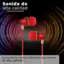 Miniso Audífonos Con Cable y Funda Tipo Cápsula Rojo