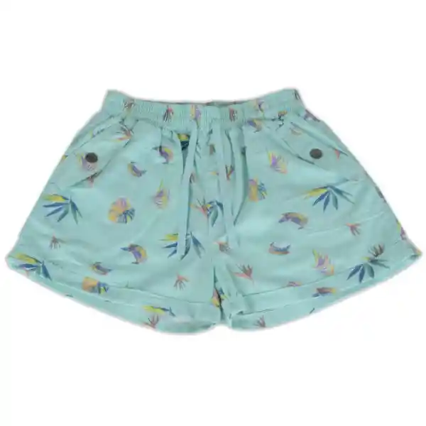 Short Niña Verde Pillin 12