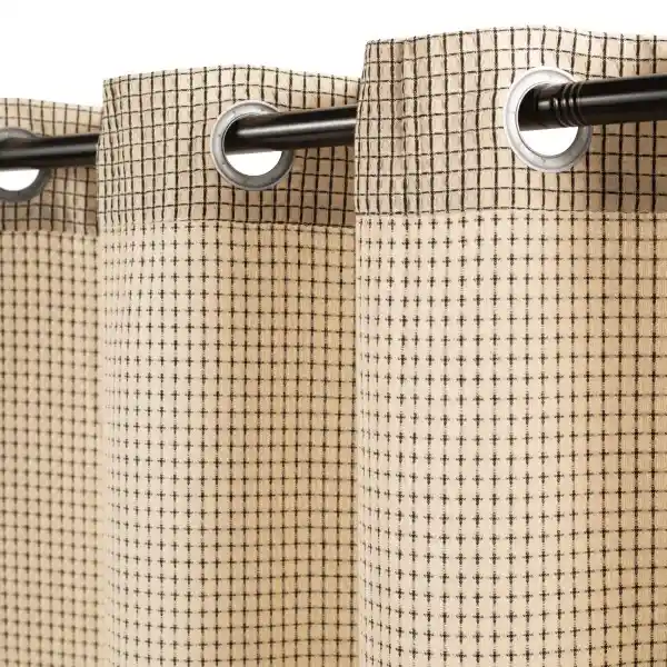 Set Cortina de Algodón Con Diseño 140 x 240 cm Casaideas